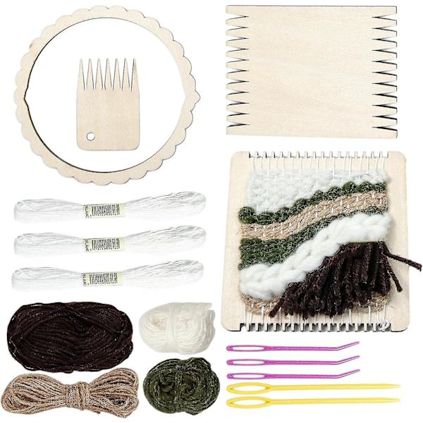 Trævæv Loomss, Mini Maker Diy Håndstrikningsmaskine, Gobelin Loomss Trævæv Loomss Til Gobeliner, Tørklæder, Tøj, Hatte Og Mere