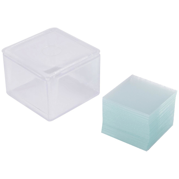 100 stk. Transparente objektglas til mikroskop 22x22mm