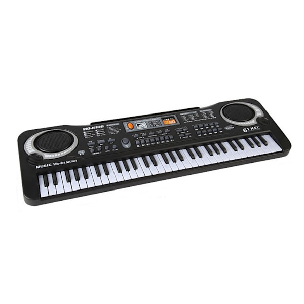 Musikaalinen mikrofoni 61-näppäiminen piano elektroninen kannettava soitin lapselle näppäimistölelu