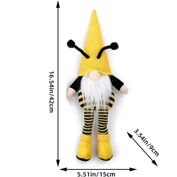 Bi-gnome dekoration - Faceless Elf Dwarf plysch dekoration | Fleranvändbar svensk Tomte dekoration, bärbar gnome docka för fest, fönsterbräda