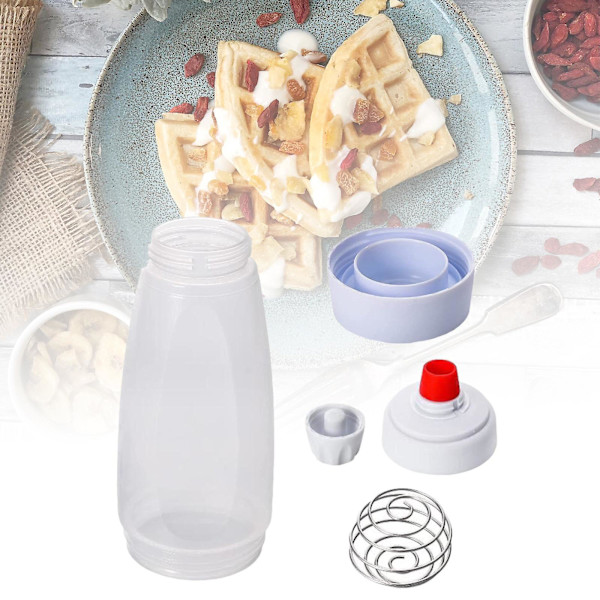 Pannkakssmet Dispenser Smetblandare Flaska Lättgrepp Smet Shaker Flaska Hand Smet Dispenser För Pannkakor, Matlagning