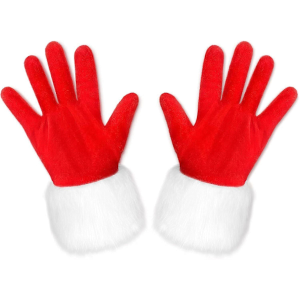 Jultomtehandskar i Päls för Kvinnor Kostymer Festfavoriter Tillbehör