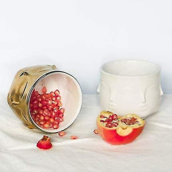 Fyrkantig guldkeramisk blomkruka Heminredning Suckulent Kaktus Multifunktionell inomhus