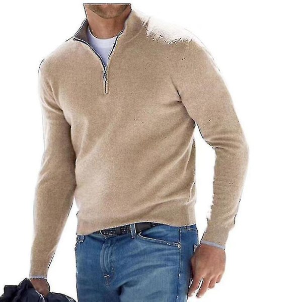Herre Half Zip Jumper Micro Fleece Toppe Sweater Polo Neck Jumpers