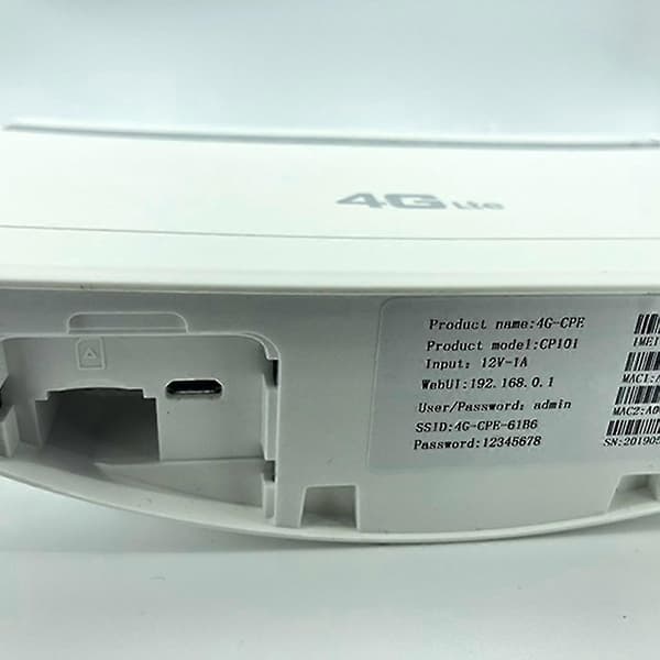 4g Cpe Wifi Router Höghastighets trådlös internetrouter stöder 32 användare Rj45