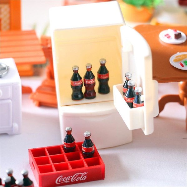 Miniatyyrihuonekalut Lelut Nuketalo DIY Koriste Tarvikkeet Mini 1:12 Tusina Limsa Alusta