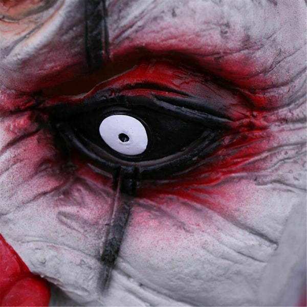 Halloween fest rekvisitter Skræmmende maske Ond Skræmmende Klokke Klovne Mask Cosplay Mask Horror Mask Uhyggelig maske Hovedbeklædning