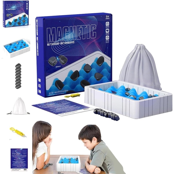 Magnetisk skakspil, Magnetic Effect Chess Set Battle Chess, 2023 Nyt magnetisk brætspil, familiebrætspil for børn og voksne
