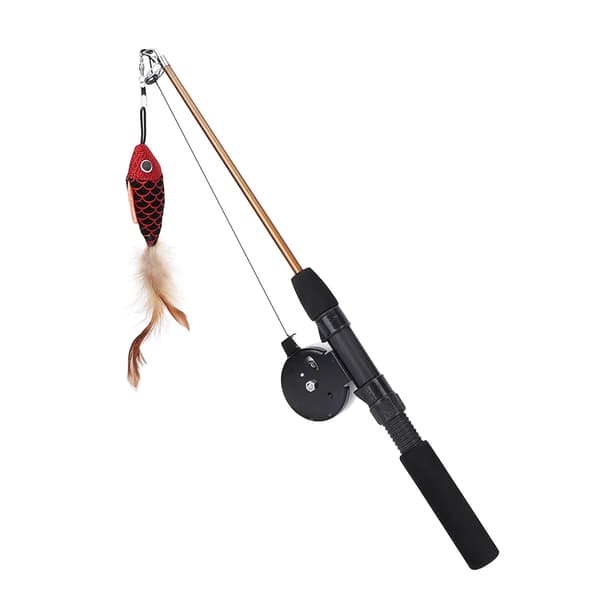 Interactive Cat Toy with Feather and Bite Resistance for Indoor Cats