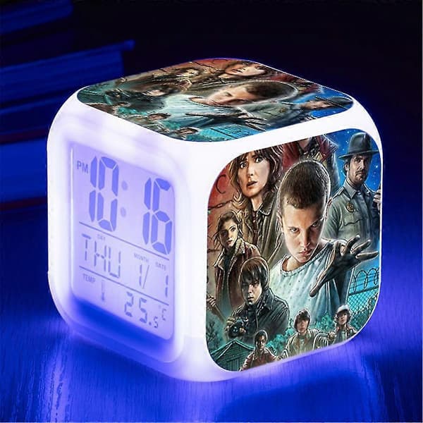 Str Things LED Digital Väckarklocka C 7 Ur Fans B