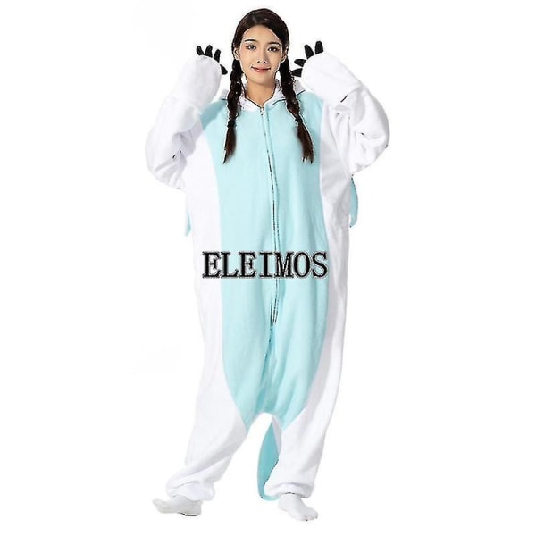 Tecknad Tandlös Onesie Pyjamas Vuxna Kvinnor Män Djur Pyjamas Hemkläder Halloween Cosplay Festkostymer As shown picture 2 M Fit 158-168cm