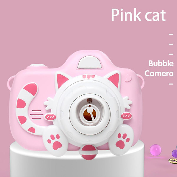 Barnens bubbelkameraleksak söt ko bubbelmaskin bubbelblåsande leksak C