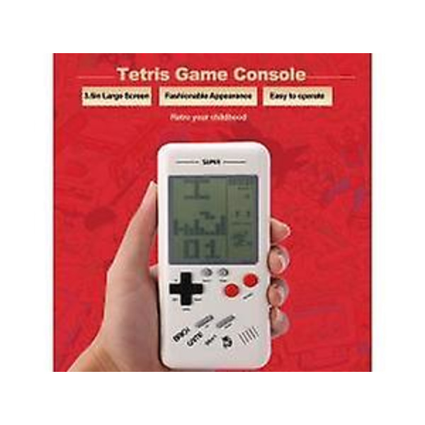 Piao Rs-99 Klassisk spelkonsol Tetris spel Block spel Pusselspel Handhållen spelmaskin för barn