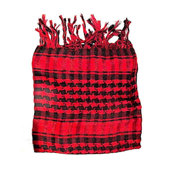 Palestine Sjal - Rød og Sort - Halstørklæde