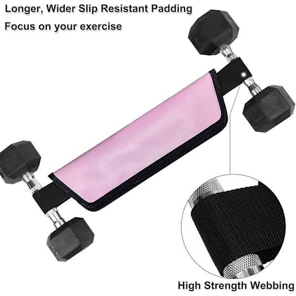 Höftstöt bälte för hantlar, Booty bälte för höftstöt, höftstöt pad för knäböj, utfall, glute bridges Pink