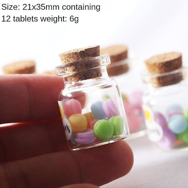 Miniatyr möbler leksak dockhus DIY dekoration tillbehör Mini Macarons Can