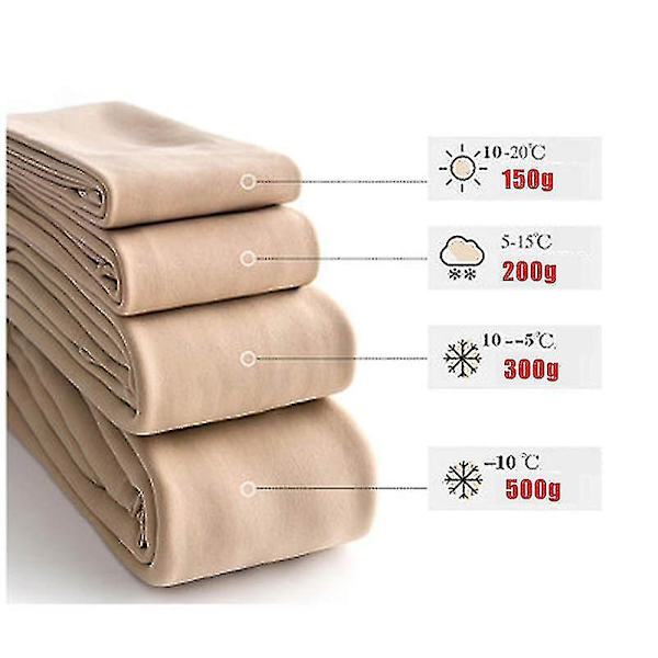 2-pack Damstrumpor för kvinnor, tjocka vinterstrumpor i bomull med öppen gren, storlekar XS-XXXL XL