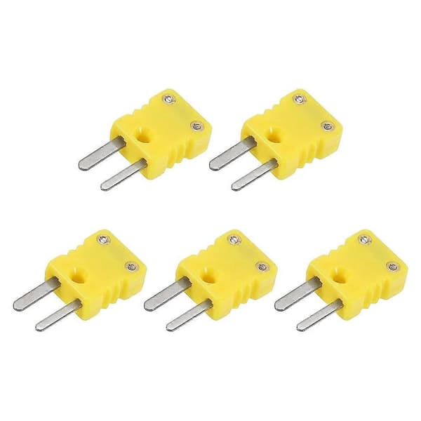 Mini Typ K Termoelementkontakt Hane Plugg Adapter Hög Temperatur 120℃ (248℉) för Termoelementsensorprober
