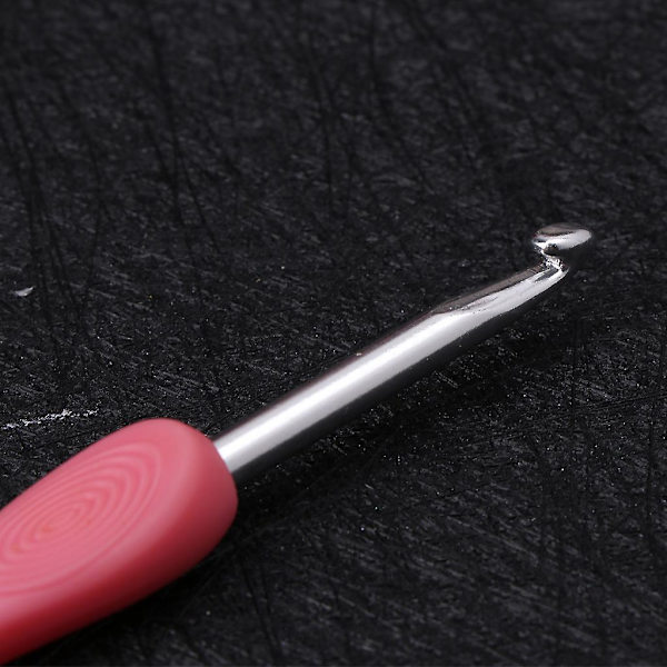 8 st skäggiga nålkrokar set ergonomiskt mjukt handtag sömnad stickning