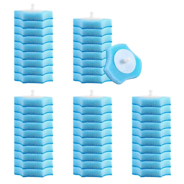 Engangs Toilet Skylbart Refill Frisk Børste Skylbart - 48 Refills
