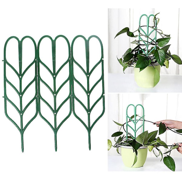 3 st DIY växtstöd konstgjord mini klätterspaljé blomsterstativ trädgårdsverktyg