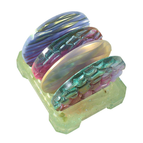 Diy Crystal Epoxy Resin Form Firkant Bølgeformet Underkop Bord Silikoneform Cup Mat