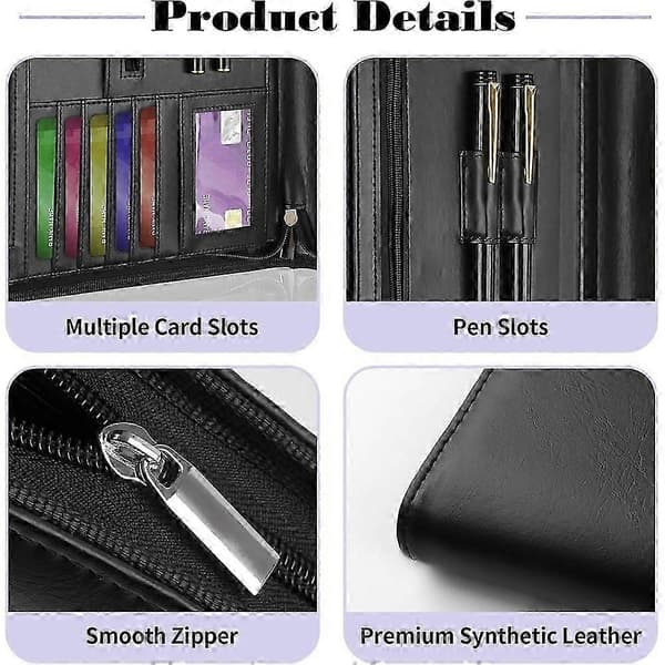 Læder Padfolio Portfolio Mappe Organizer, med 20 siders notesblok & 13\" tablet sleeve, til A4 mænd kvinder