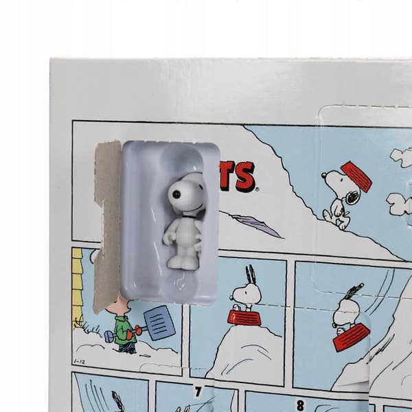 Julekalender med peanuts + 24 dages gaver 5 cm skala figur, Snoopy multicolor
