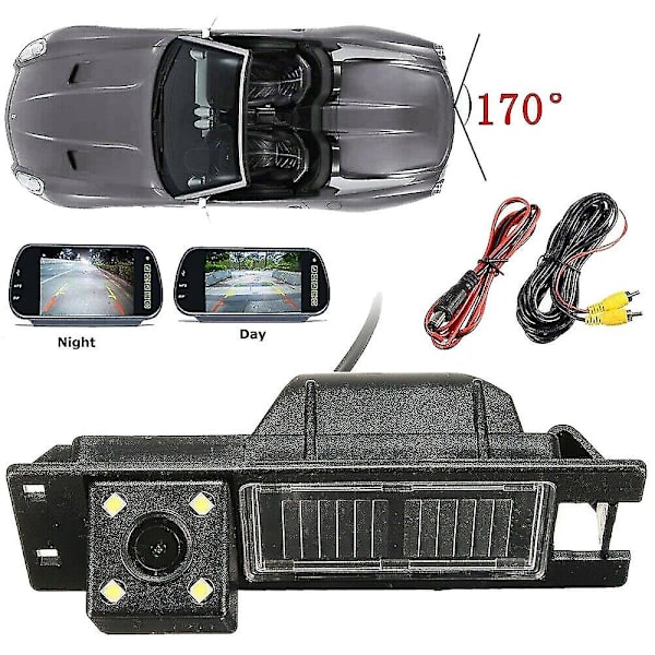 Auton HD 4LED peruutuskamera takakamera Opel H J Corsa Meriva Zafira Insignia Regal