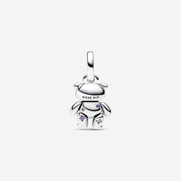 Pandora - Moving Teddy Bear Dangle Charm - Sterling Silver