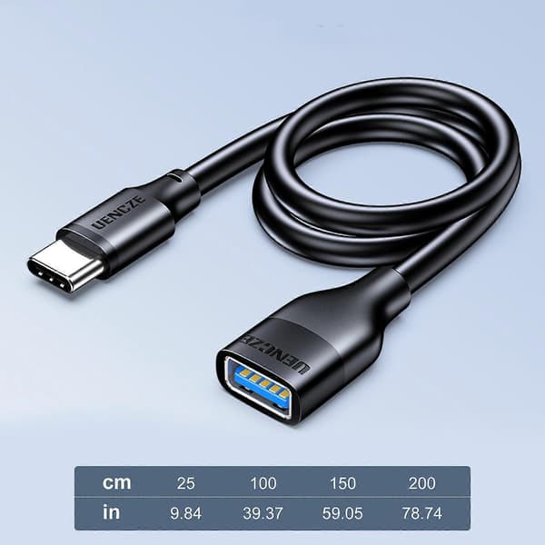 USB C til USB 3.0 OTG-kabel til telefon, tablet S24 S23 og andre USB C-enheder Effektiv strømforsyning datakabel 2m