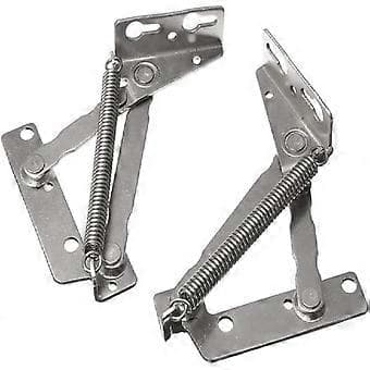80 Degree Cabinet Hinge Full Hinge Lid Furniture Base Spring Hinge, 1 Pair