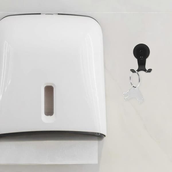 5 sæt toiletpapirdispenser håndklæde nøgler papirservietter rustfrit stål