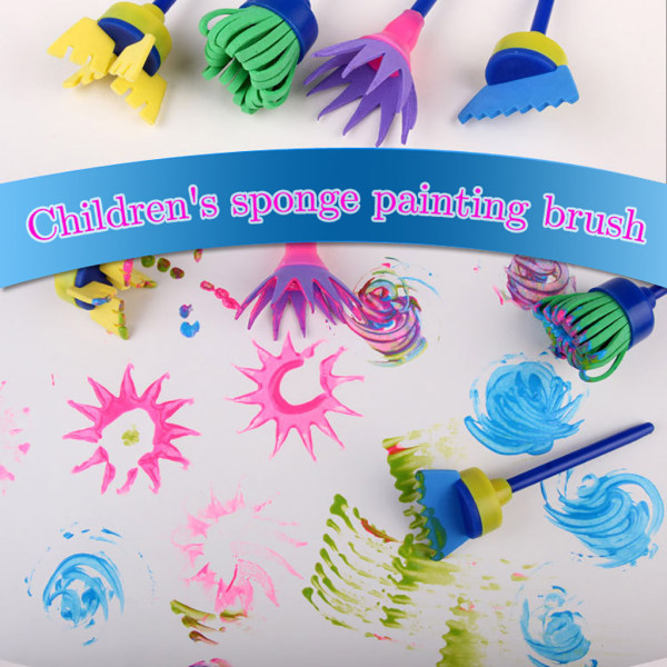 Tee itse lasten sienimaalaussiveltimet Piirustusvälineet Lasten varhainen maalaus 4kpl