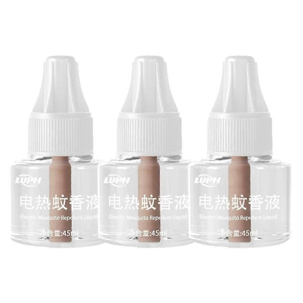 Myggemiddel Væske Refills - Lugtfri, 45ml, 3-pak White 3pcs