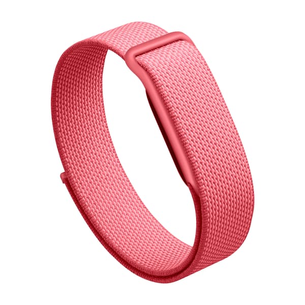 Watch strap for Google Fitbit Air, woven nylon replacement strap Deep Pink
