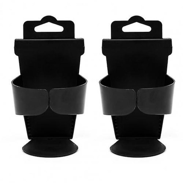 2pcs Car Cup Holder Universal Adjustable Black Truck Door Mount Drink Bottle Stand For Vehicle Car Cup Holder - Drinks Holders