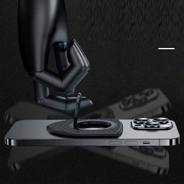 Magnetisk telefonholder kompatibel med Magsafe, magnetisk telefonringholder magnetisk kraft til iPhone/iPad/telefon/magnetisk bilmontering black Shield shape