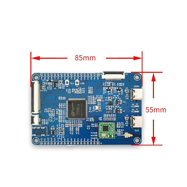 Wifi-näyttövarsi -a7 Allwinner T113 monitoiminen kannettava kätevä kehityskorttimoduuli,b as shown