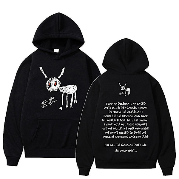 Aikuisille räppäri Drake kaikille koirille albumi huppari hip hop muoti hupparit collegepaidat huppari vetoketjullinen topit 3XL