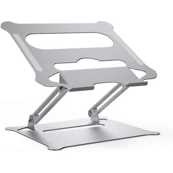 Justerbar bærbar computer stand - Justerbar aluminiumsstand, kompatibel med bærbare computere (sølv)