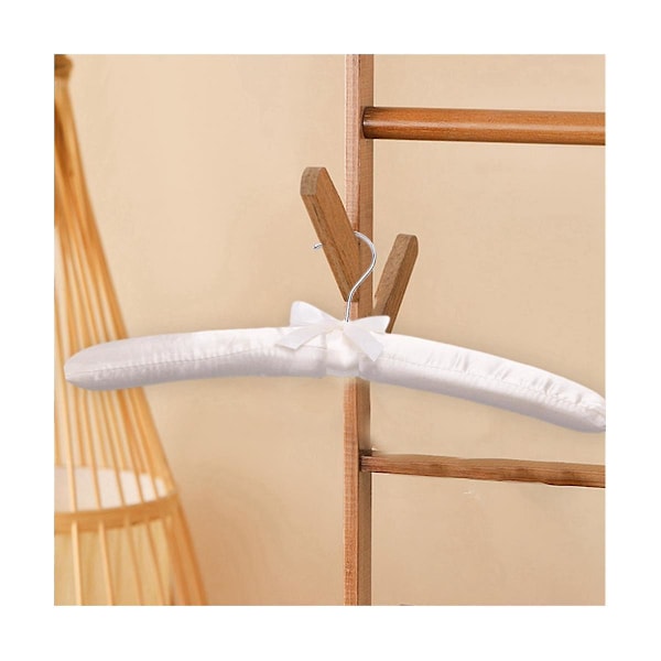 20 stk Satin-polstrede Hengere for Delikate Brudekjoler Silkehengere med Rustfri Svingbar Krom