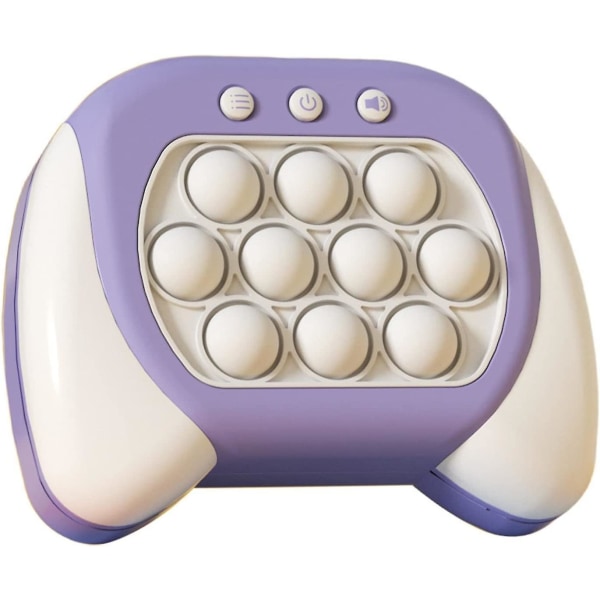 Varhaiskasvatuksen pelikonsoli Pop It Fidget Toy Fast Push Game Dekompressiolelu purple white