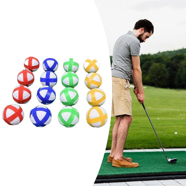 16x tahmeaa golfpalloa, tukevia kangaspalloja varten