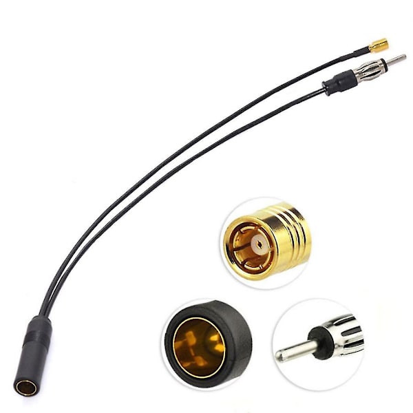 Dab+fm/am Smb Antenne Splitter Adapter Konverter Ledning Bilradio Plugg