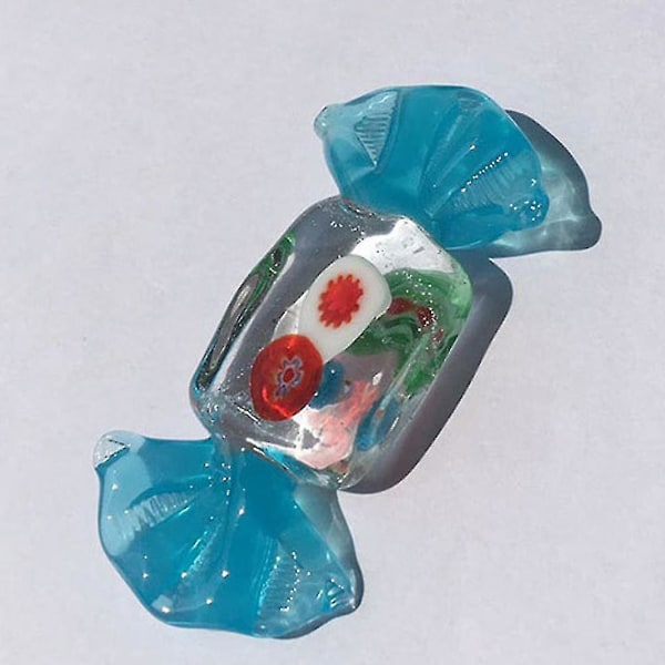 24 kpl värikäs lahja lapsille Murano-tyylinen lasinen karkkimakeiset koristehahmot