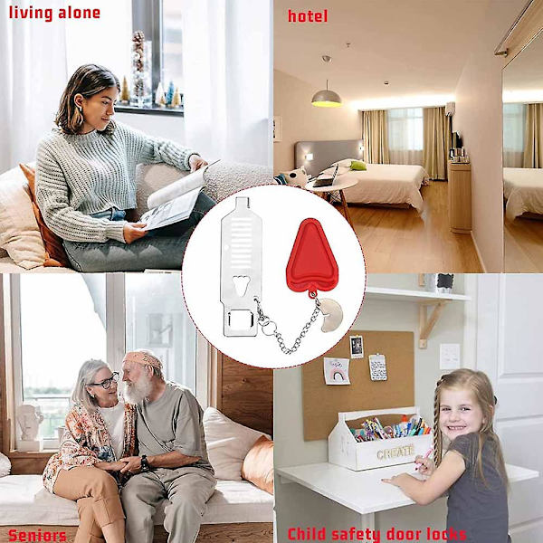 Portable Door Lock For Travel,door Lock From Inside Door Security