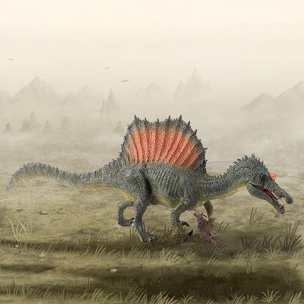Større simuleringsfiskeri Spinosaurus Dinosaur Model Figur Realistisk Børnelegetøj