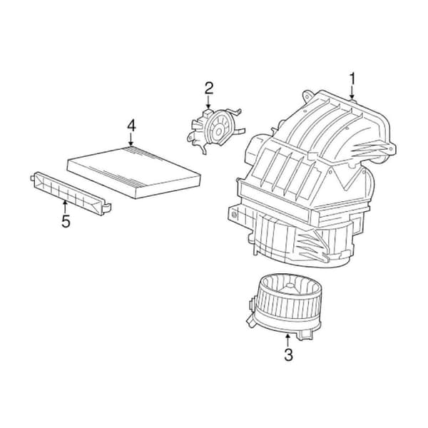 Fläktmotor för RDX Civic HVAC Värmesystem Långvarig Prestanda 79310