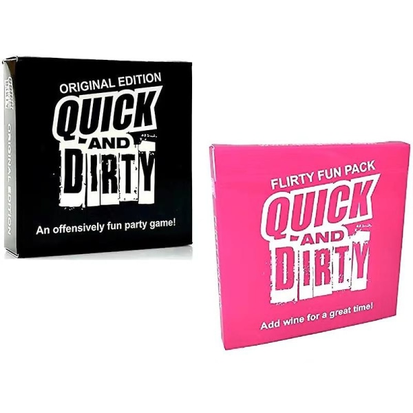 Fullt engelsk Quick And Dirty The Naked Now Q & A Game Card B